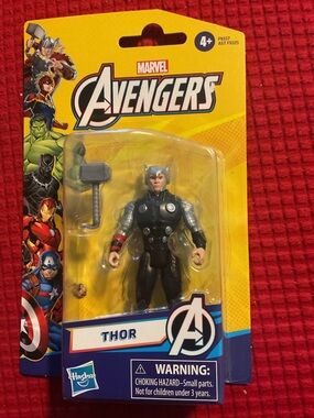 Marvel Avengers Epic Hero Series Thor Action Figure With Hammer for Kids 4+ New